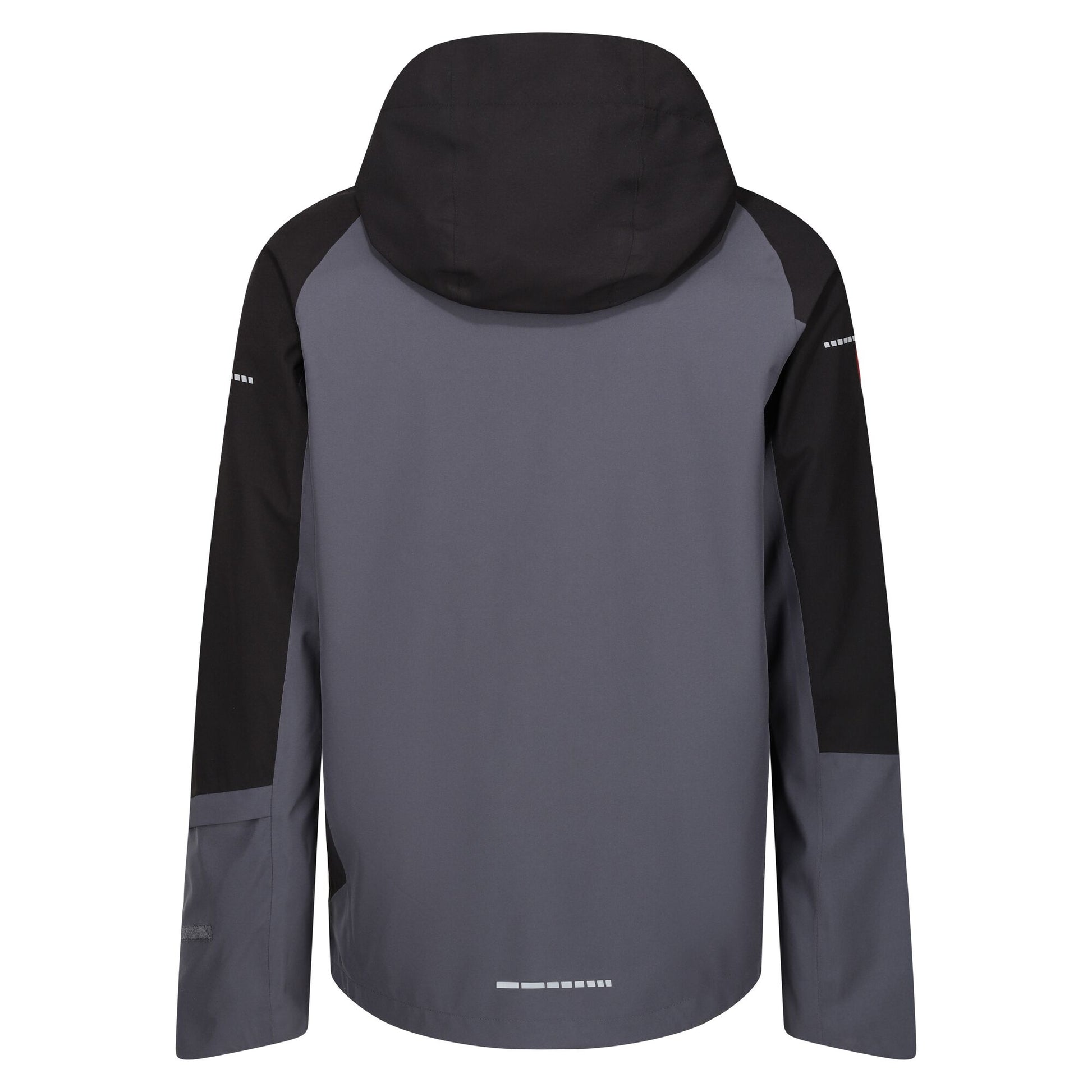Seal Grey-Black - Back - Regatta Professional Mens Contrast Detail Waterproof Jacket