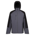 Seal Grey-Black - Front - Regatta Professional Mens Contrast Detail Waterproof Jacket