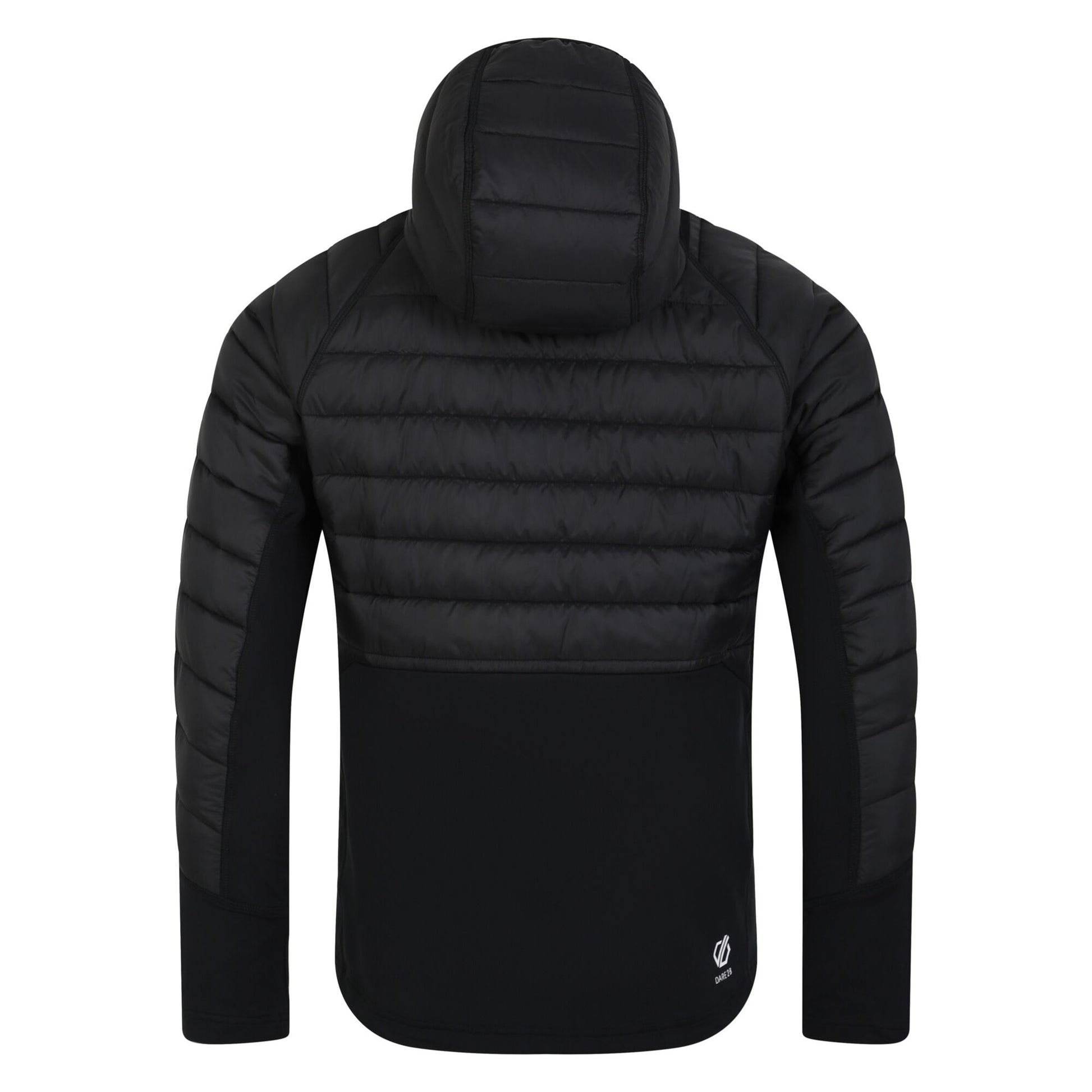 Black - Back - Dare 2B Mens Descending Hybrid Jacket