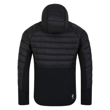 Black - Back - Dare 2B Mens Descending Hybrid Jacket