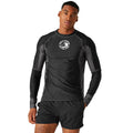 Black-Dark Grey - Lifestyle - Regatta Mens Long-Sleeved Rash Guard