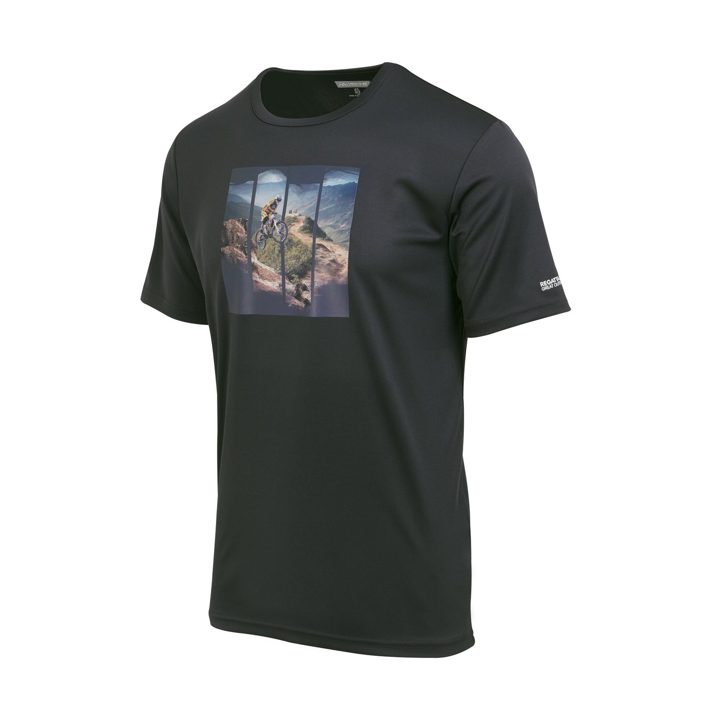 Ash - Side - Regatta Mens Fingal VIII Cycling T-Shirt