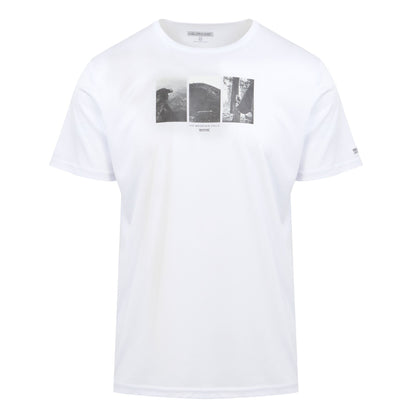 White - Front - Regatta Mens Fingal VIII Graphic Print T-Shirt