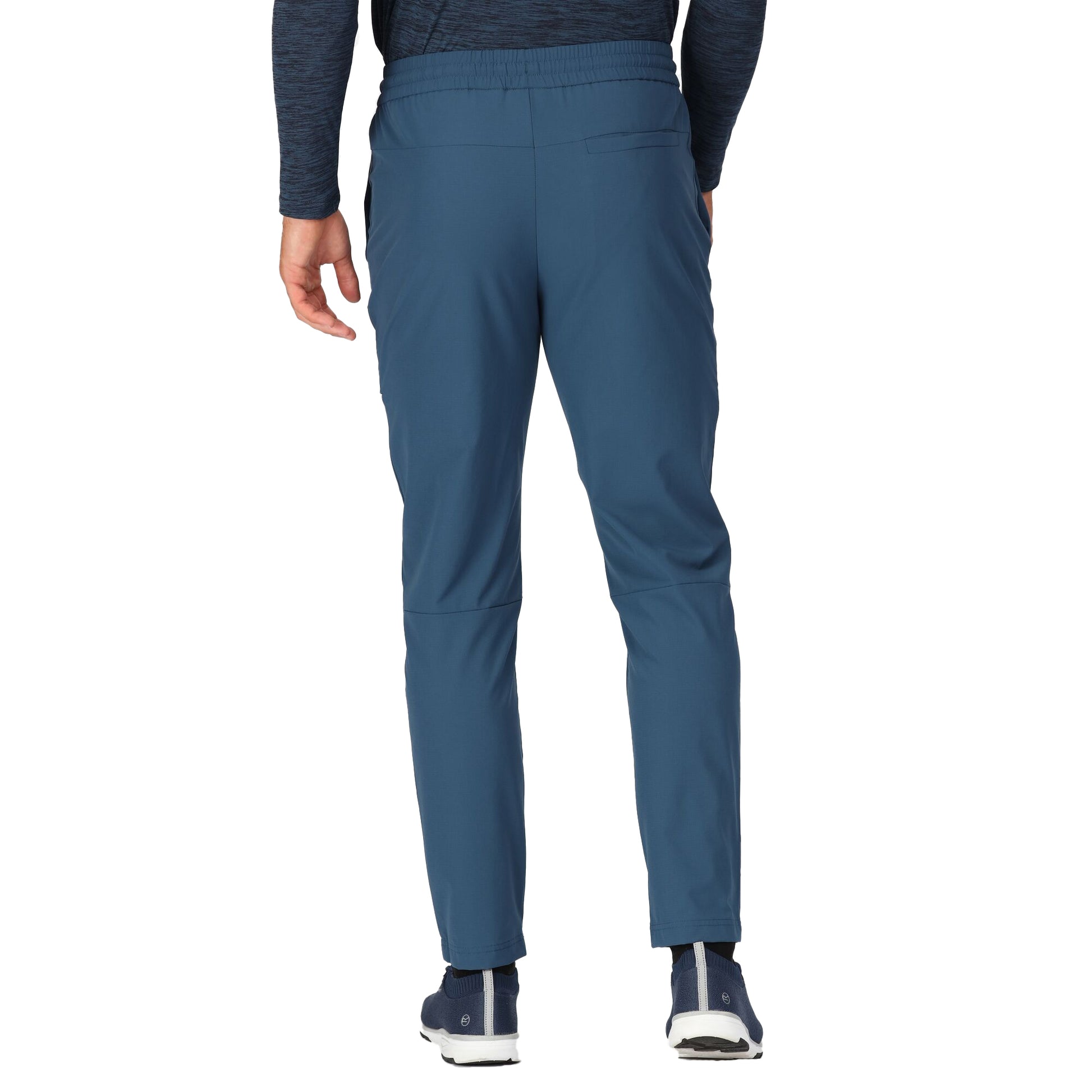 Blue Wing - Close up - Regatta Mens Farwood Stretch Jogging Bottoms