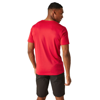 Danger Red - Pack Shot - Regatta Mens Fingal VIII Mountain Climbing T-Shirt