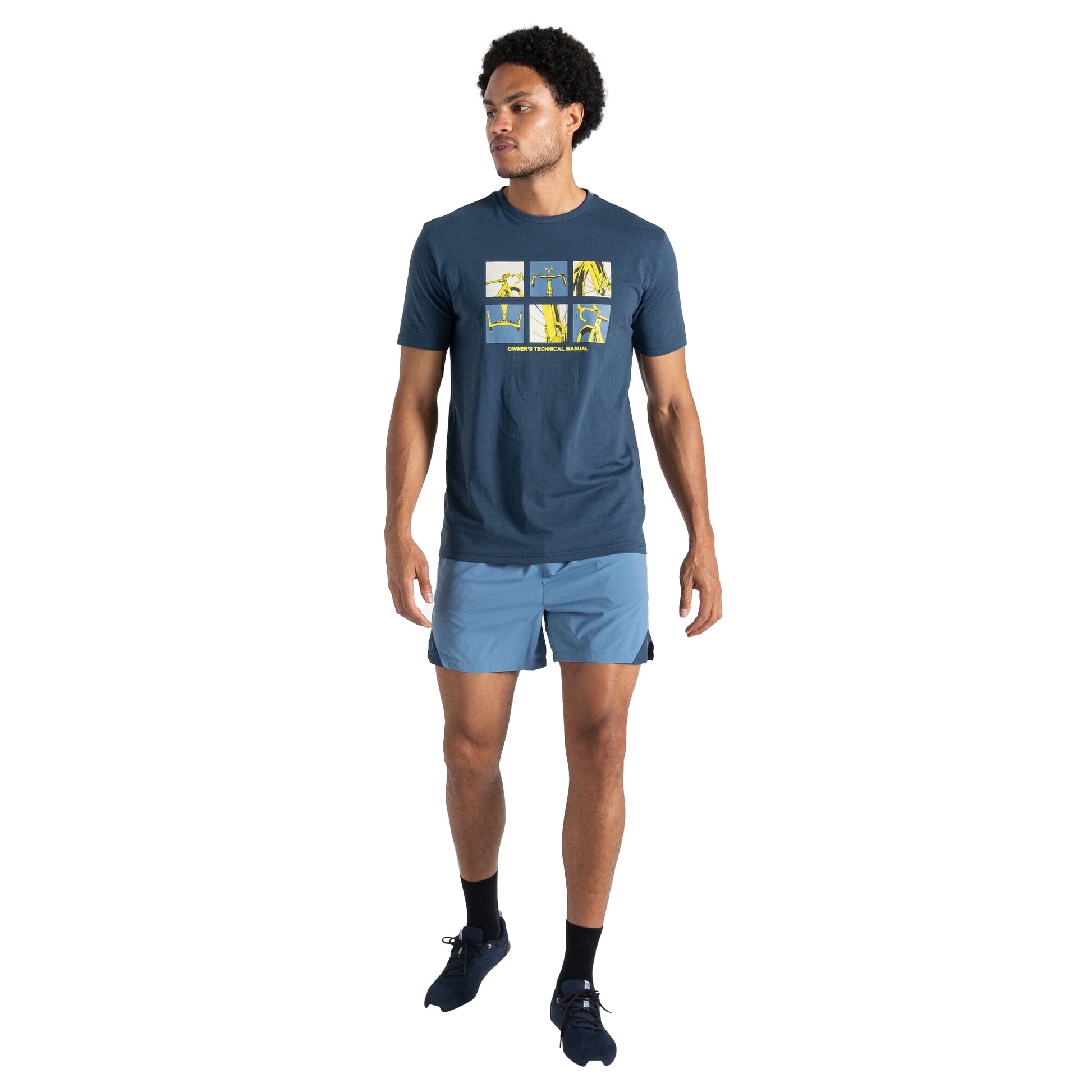 Moonlight Denim - Close up - Dare 2B Mens Movement II Bicycle T-Shirt