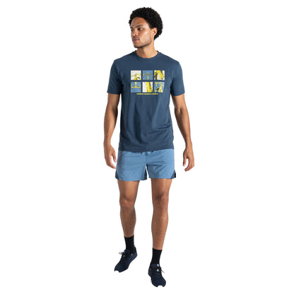 Moonlight Denim - Close up - Dare 2B Mens Movement II Bicycle T-Shirt
