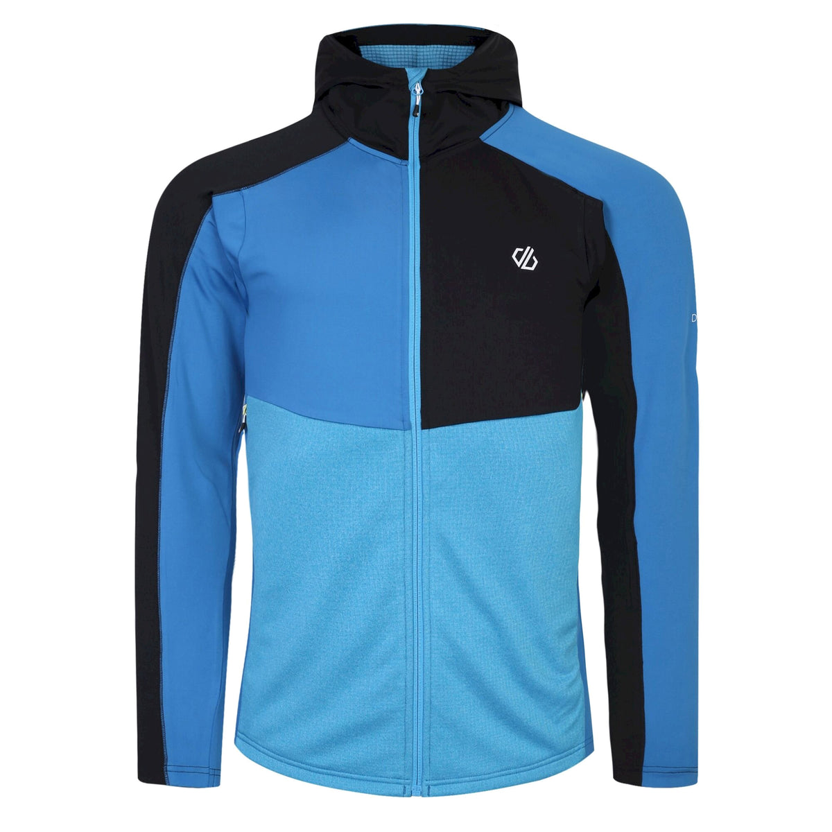 Deep Water-Wave Ride-Green Algae-Black - Front - Dare 2B Mens Assimilate Core Stretch Hooded Midlayer