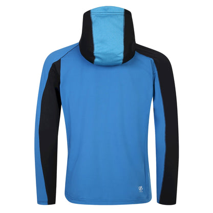 Deep Water-Wave Ride-Green Algae-Black - Back - Dare 2B Mens Assimilate Core Stretch Hooded Midlayer