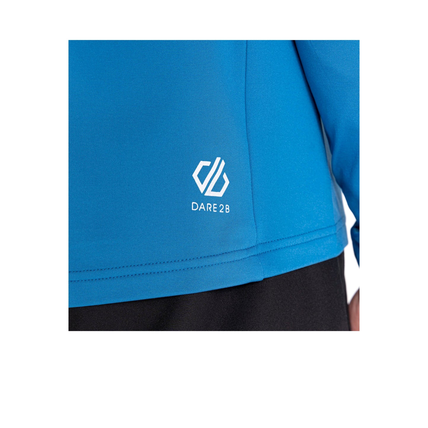 Deep Water-Wave Ride-Green Algae-Black - Pack Shot - Dare 2B Mens Assimilate Core Stretch Hooded Midlayer