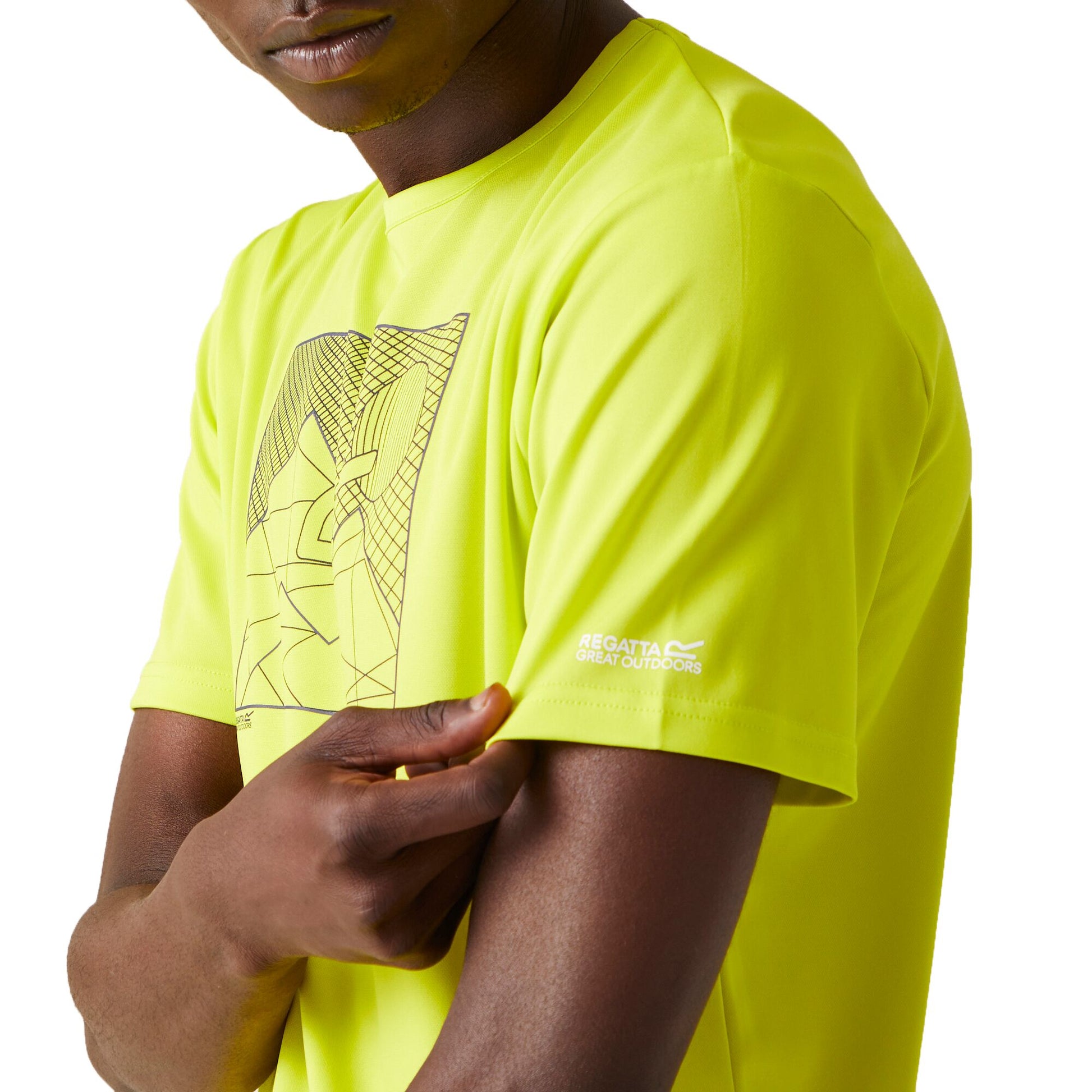 Citron Lime - Lifestyle - Regatta Mens Fingal VIII Geometric T-Shirt