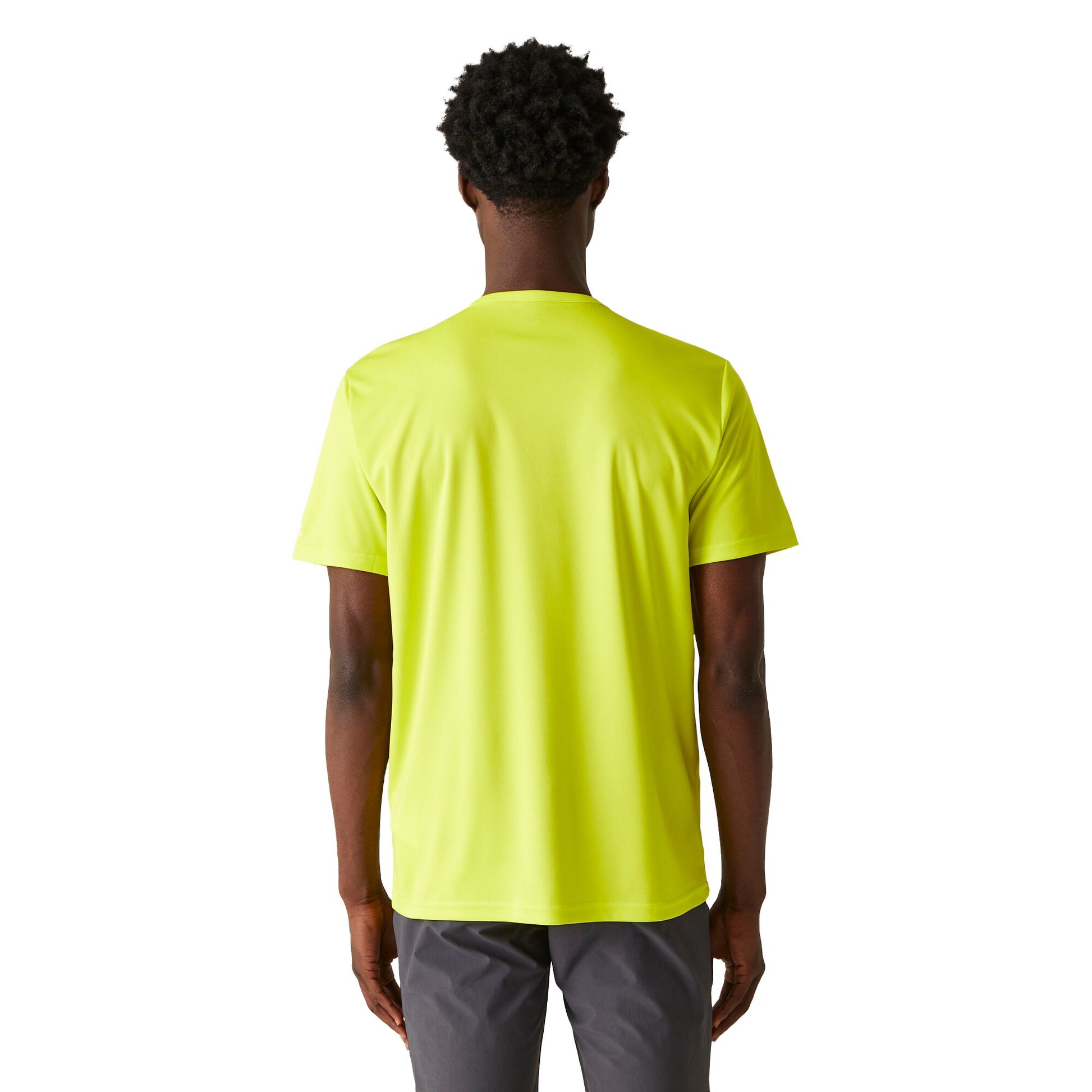 Citron Lime - Close up - Regatta Mens Fingal VIII Geometric T-Shirt