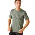Agave Green - Lifestyle - Regatta Mens Fingal VIII Text T-Shirt
