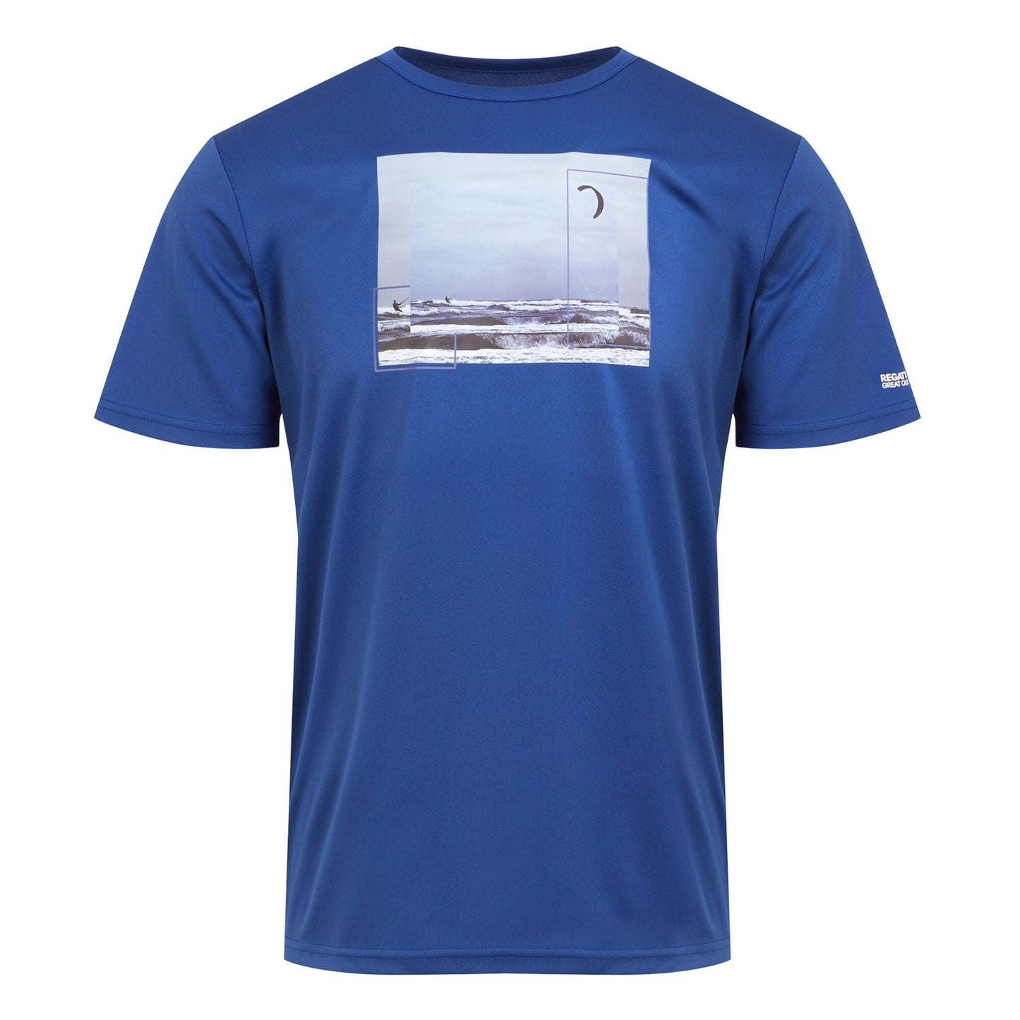 New Royal - Front - Regatta Mens Fingal VIII Seaside T-Shirt