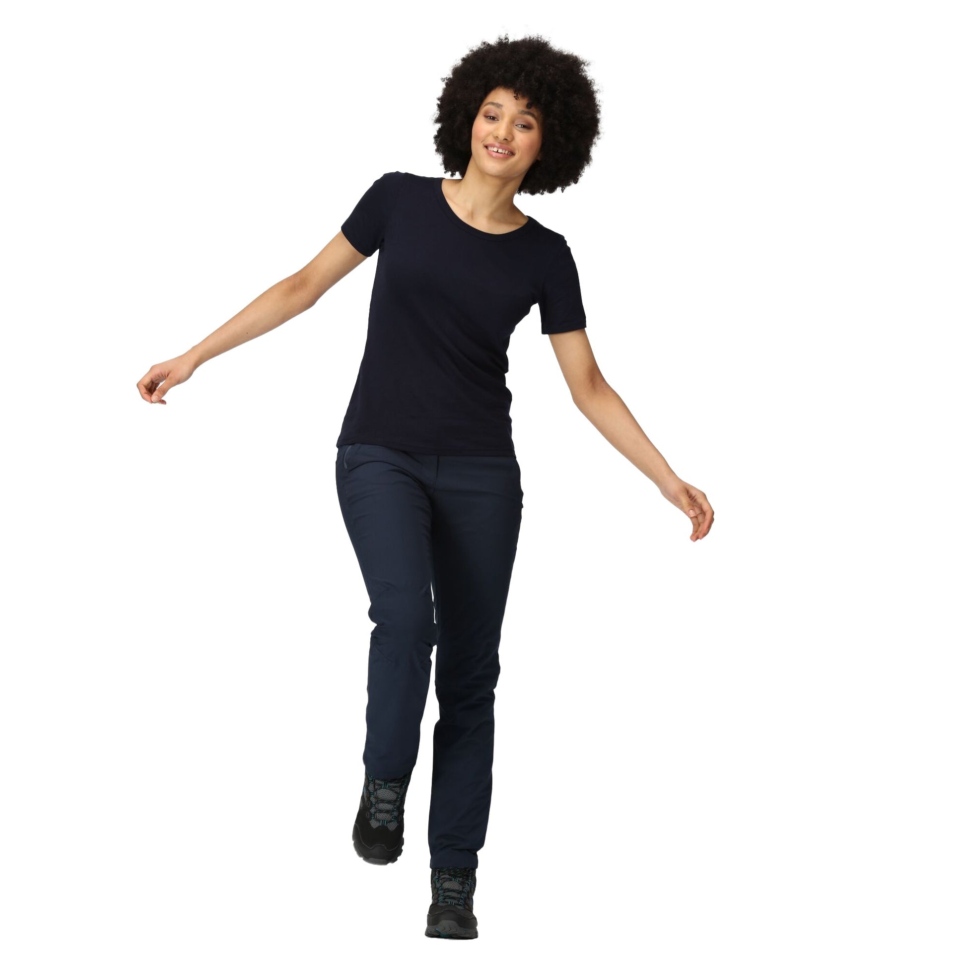 Navy - Lifestyle - Regatta Womens-Ladies Dayhike IV Hiking Trousers