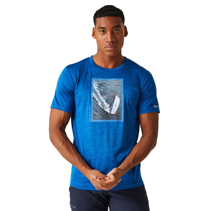 Oxford Blue - Lifestyle - Regatta Mens Fingal VIII Sailboat Marl T-Shirt