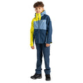 Coronet Blue-Moonlight Denim - Close up - Dare 2B Childrens-Kids Explore II Waterproof Jacket
