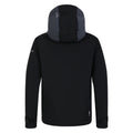 Ebony Grey-Black - Back - Dare 2B Childrens-Kids Explore II Waterproof Jacket