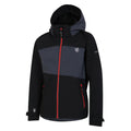 Ebony Grey-Black - Side - Dare 2B Childrens-Kids Explore II Waterproof Jacket