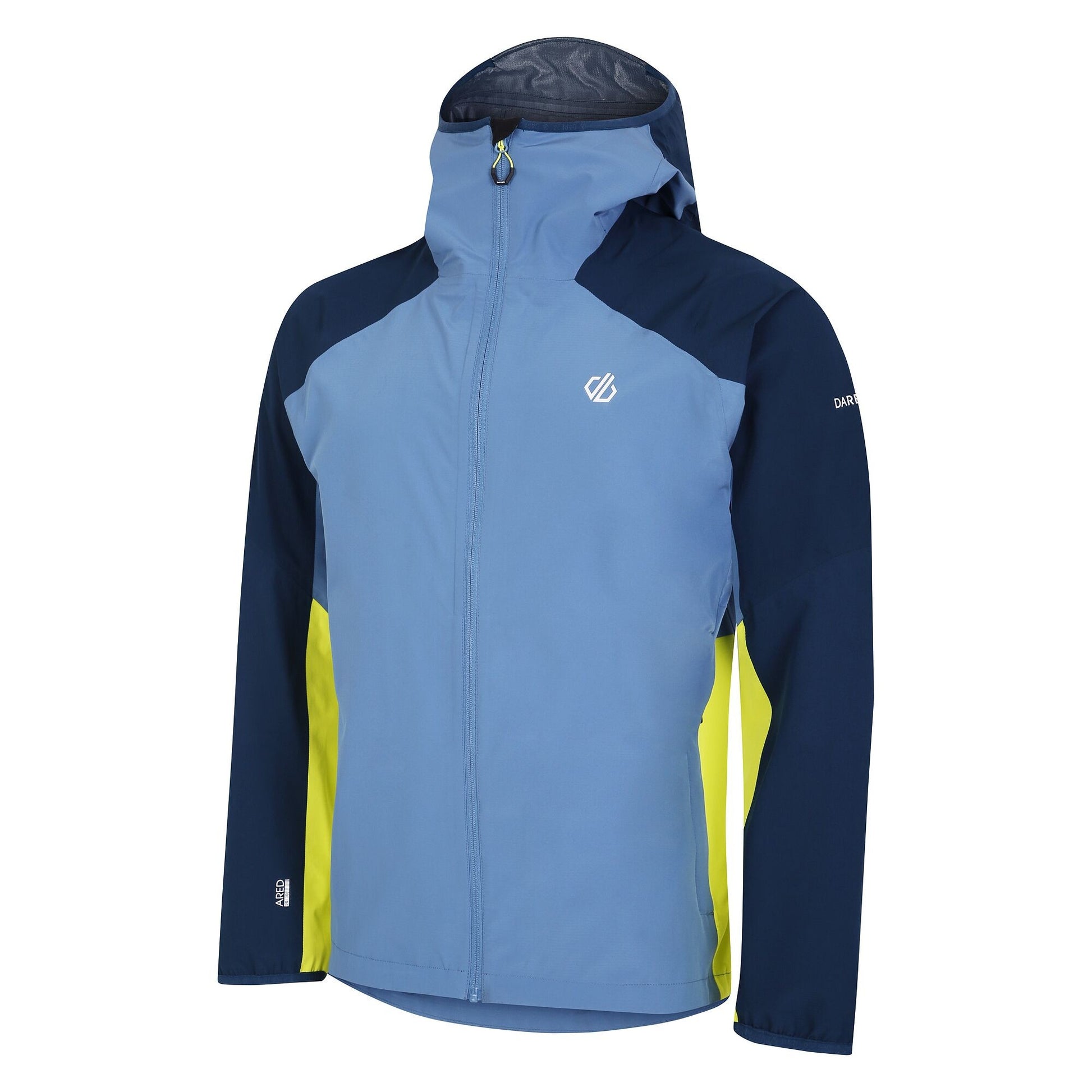 Coronet Blue-Moonlight Denim - Side - Dare 2B Mens Mountain Series Lite Colour Block Jacket