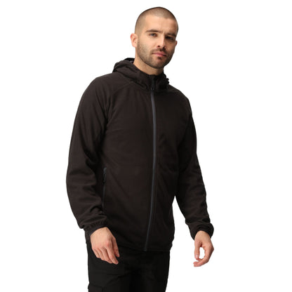 Black-Seal Grey - Side - Regatta Professional Mens Full Zip Fleece Jacket