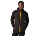 Black-Orange Pop - Side - Regatta Professional Mens Full Zip Fleece Jacket