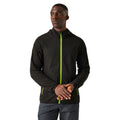 Black-Lime Green - Side - Regatta Mens Navigate Full Zip Fleece Jacket