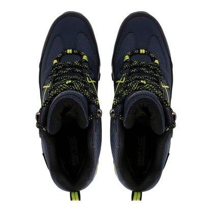 Navy-Lime Punch - Pack Shot - Regatta Mens Samaris III Walking Boots