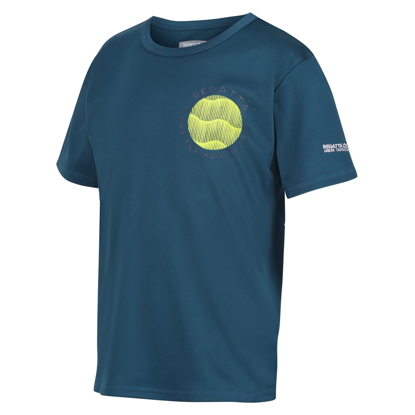 Moroccan Blue - Side - Regatta Childrens-Kids Alvarado VIII Sunrise T-Shirt