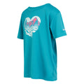 Tahoe Blue - Side - Regatta Childrens-Kids Alvardo VIII Heart T-Shirt