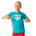 Tahoe Blue - Lifestyle - Regatta Childrens-Kids Alvardo VIII Heart T-Shirt
