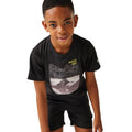 Black - Lifestyle - Regatta Childrens-Kids Alvardo VIII Mountain T-Shirt