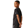 Black - Pack Shot - Regatta Childrens-Kids Alvardo VIII Mountain T-Shirt