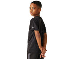 Black - Pack Shot - Regatta Childrens-Kids Alvardo VIII Mountain T-Shirt