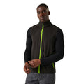 Black-Lime Green - Side - Regatta Mens Navigate Fleece Gilet