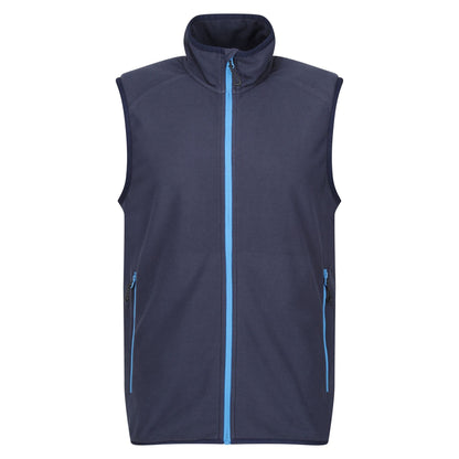 Navy-French Blue - Front - Regatta Professional Mens Fleece Gilet