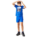 Oxford Blue - Close up - Regatta Childrens-Kids Alvardo VIII Mountain T-Shirt