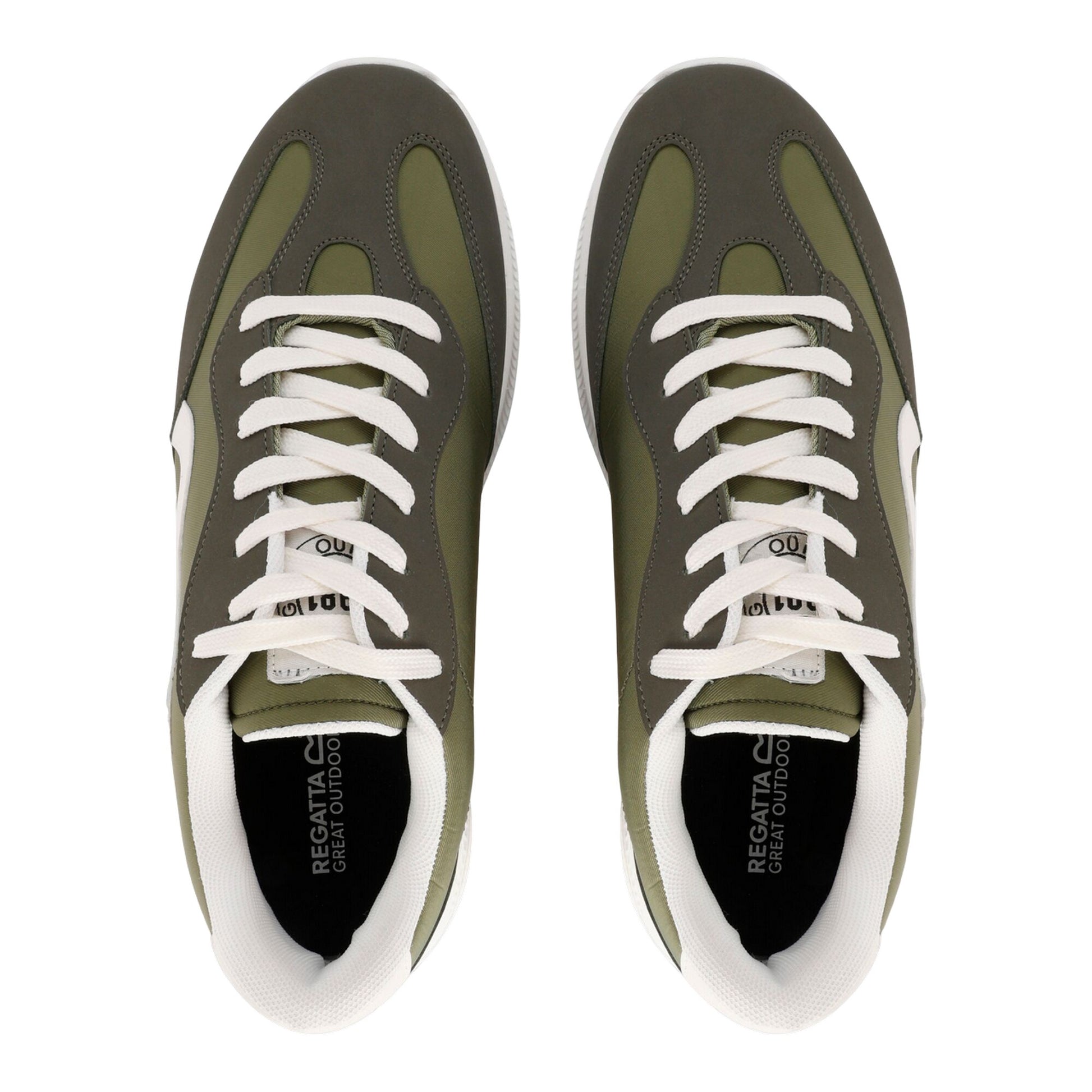 Dark Khaki - Pack Shot - Regatta Mens Marine Retro Trainers