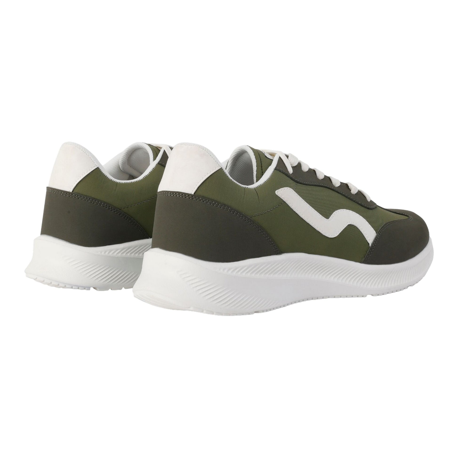 Dark Khaki - Back - Regatta Mens Marine Retro Trainers