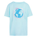 Bleached Aqua - Front - Regatta Childrens-Kids Alvardo VIII Graphic Print T-Shirt