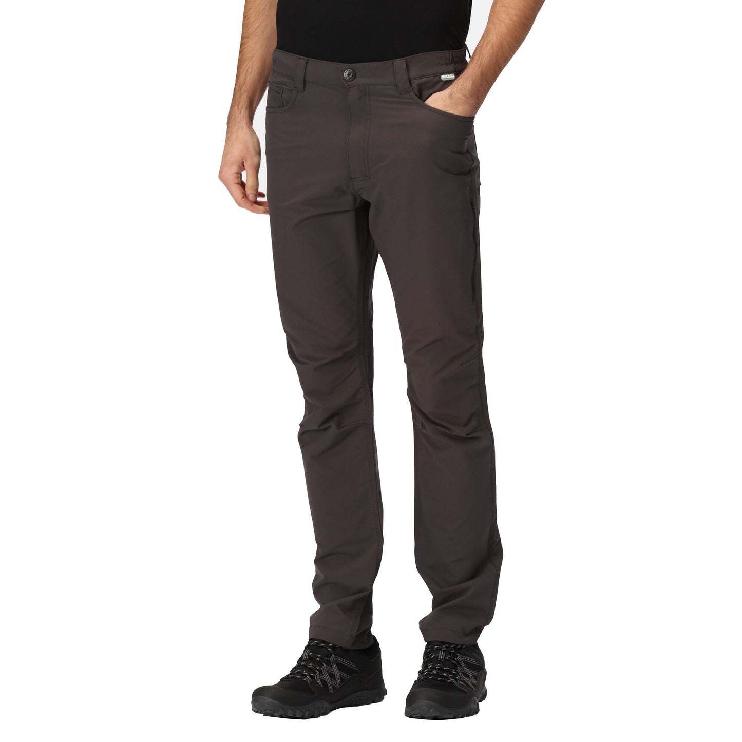 Ash - Pack Shot - Regatta Mens Kennick Stretch Hiking Trousers