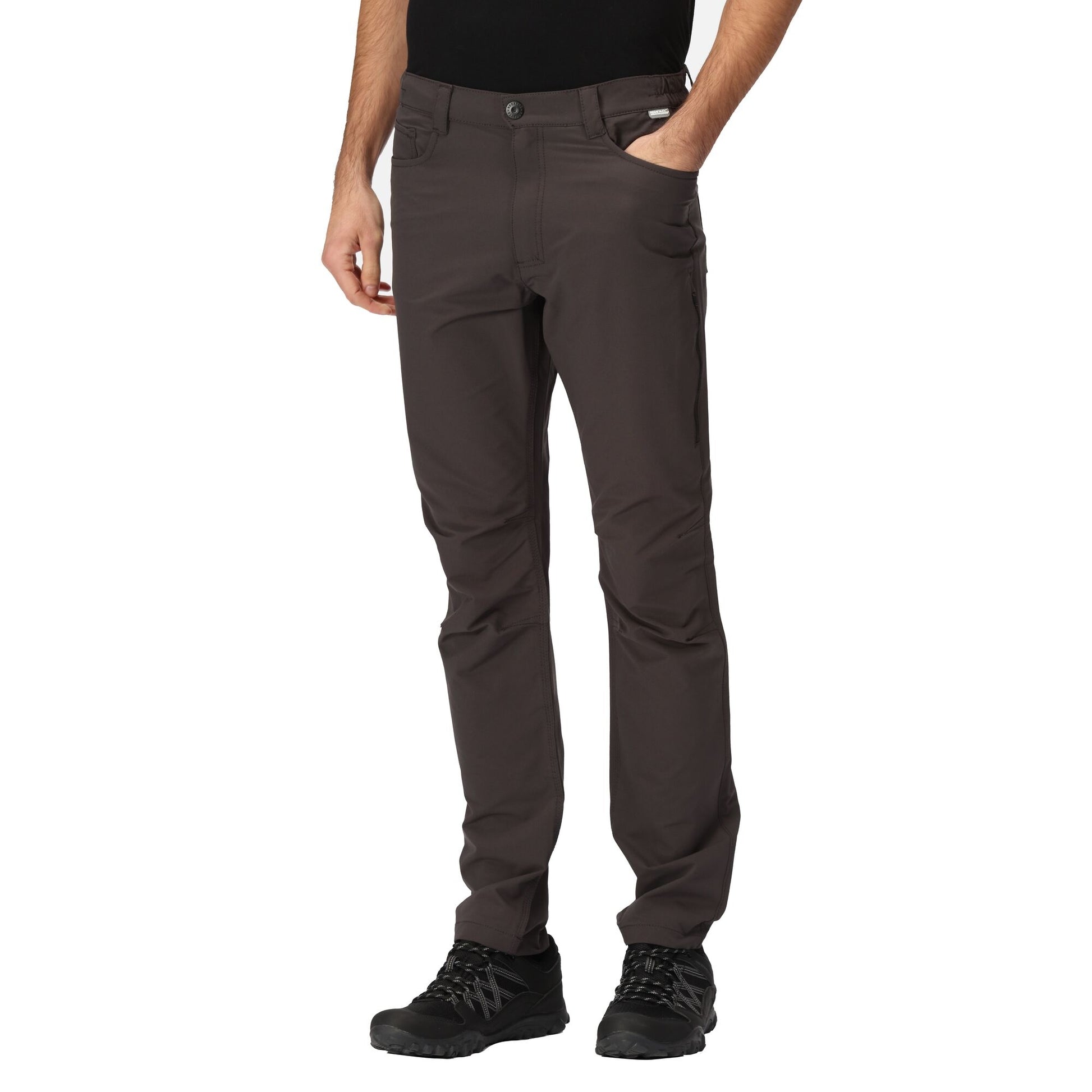 Ash - Pack Shot - Regatta Mens Kennick Stretch Hiking Trousers