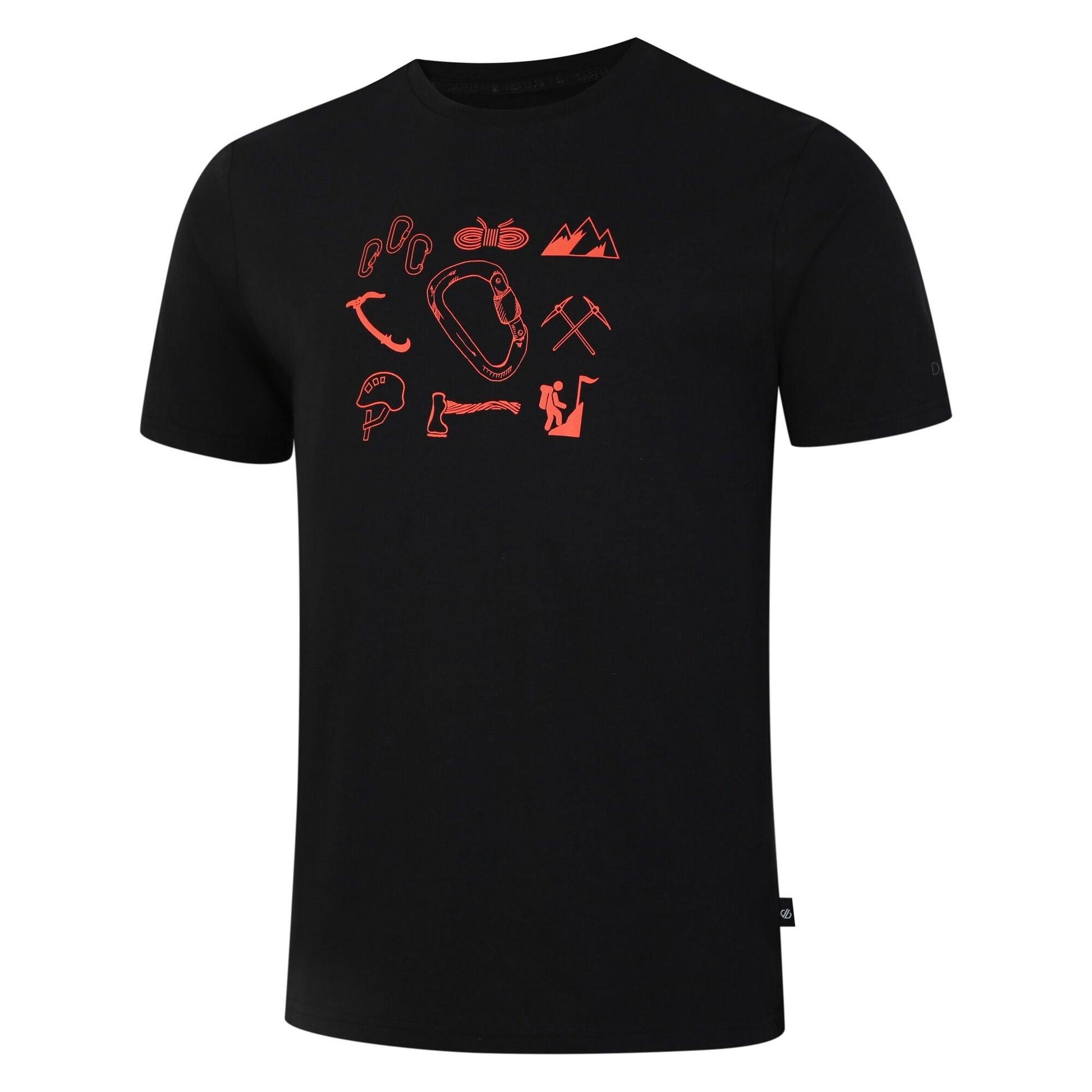 Black - Back - Dare 2B Mens Movement II Mountain Climbing T-Shirt