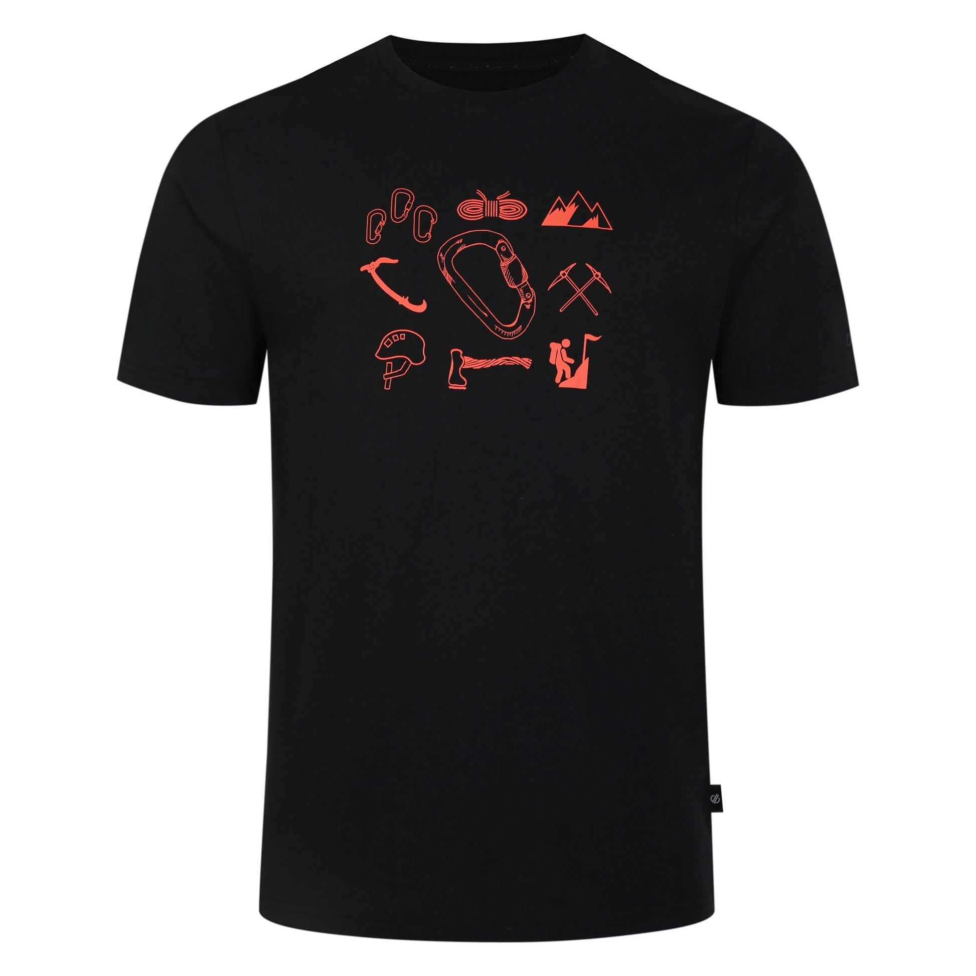 Black - Front - Dare 2B Mens Movement II Mountain Climbing T-Shirt