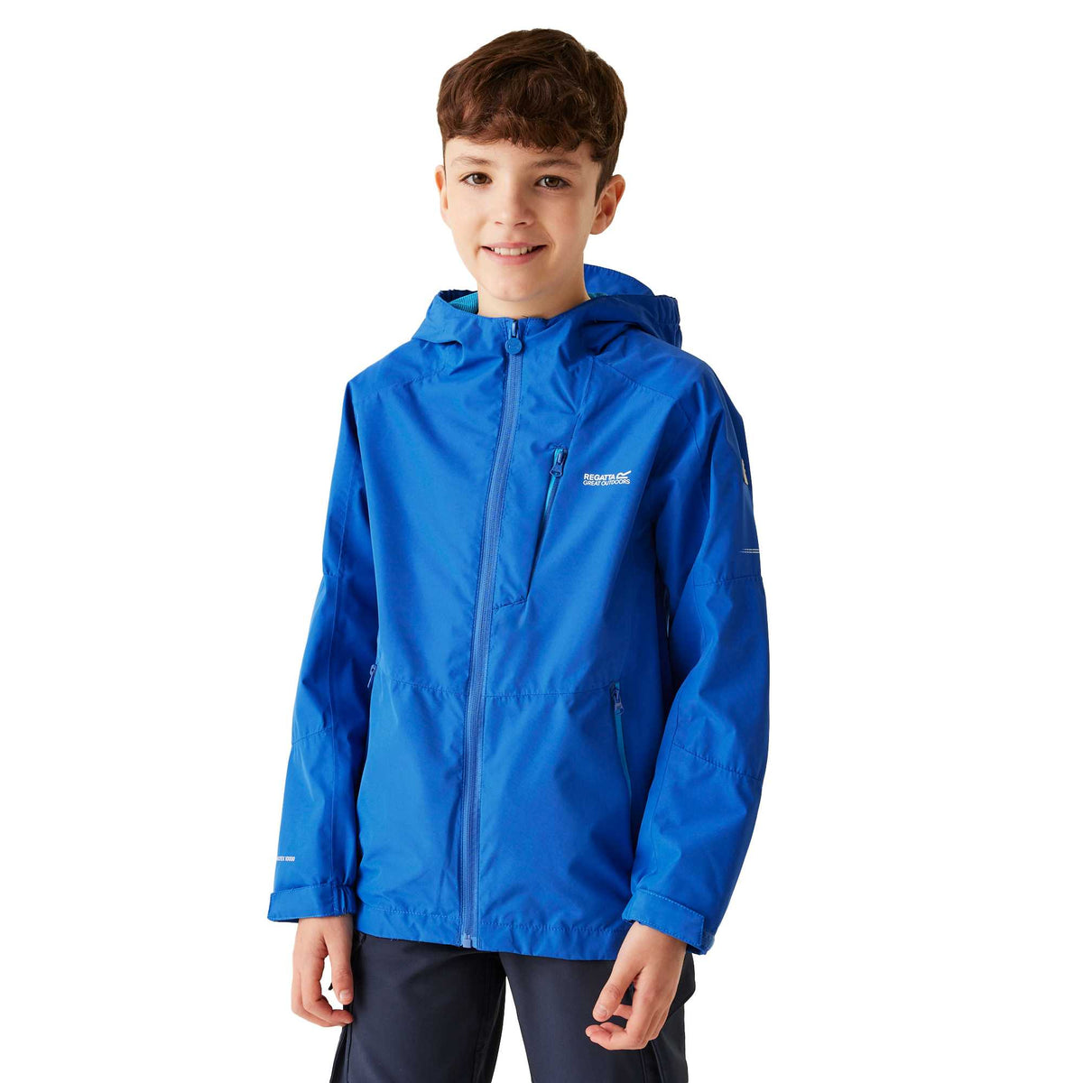 Olympian Blue - Side - Regatta Childrens-Kids Calderdale II Waterproof Jacket