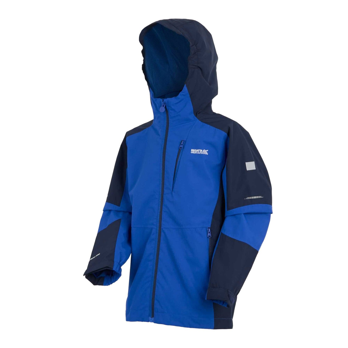 Olympian Blue-Navy - Side - Regatta Childrens-Kids Calderdale II Waterproof Jacket