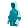 Exotic Plume-Aruba Blue - Side - Regatta Childrens-Kids Calderdale II Waterproof Jacket