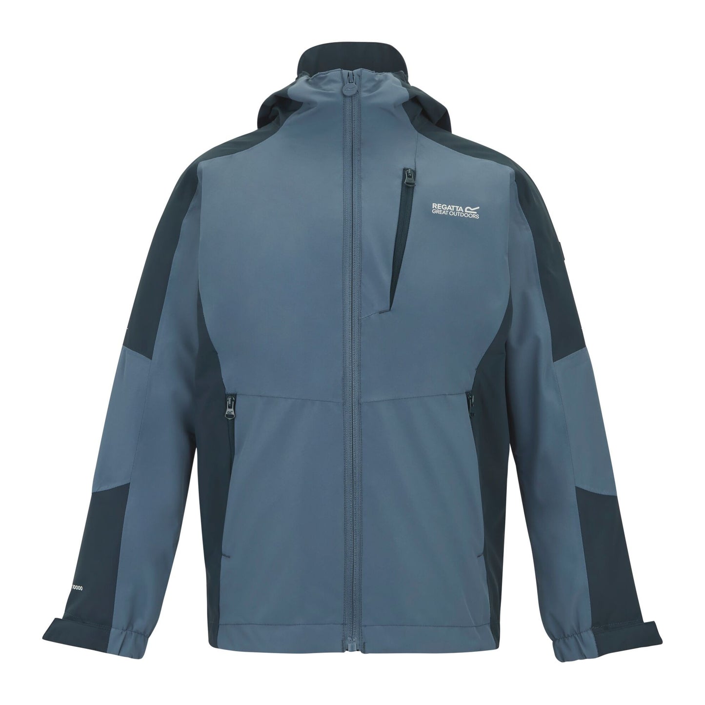 China Blue-Night Sky - Front - Regatta Childrens-Kids Calderdale II Waterproof Jacket