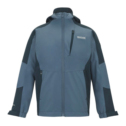 China Blue-Night Sky - Front - Regatta Childrens-Kids Calderdale II Waterproof Jacket