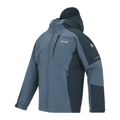 China Blue-Night Sky - Side - Regatta Childrens-Kids Calderdale II Waterproof Jacket